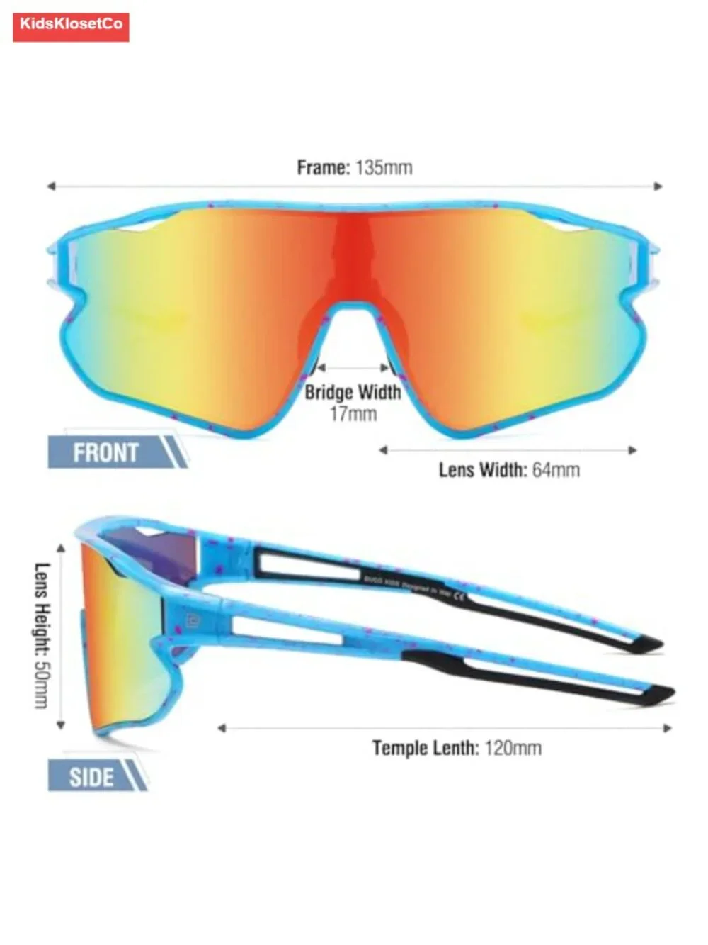 Kids Youth Sports Sunglasses Polarized UV400 Protection Cycling Baseball Glasses